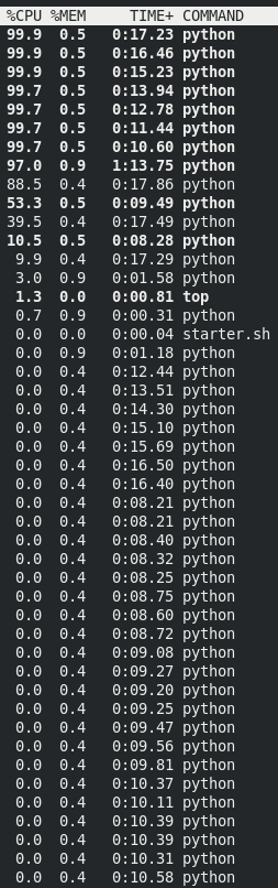 Plain Parallel CPU Usage